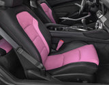 PINK REAL LEATHER 2X SEAT BELT STALK TALL COVER FOR BMW MINI R50 R52 R53 01-06