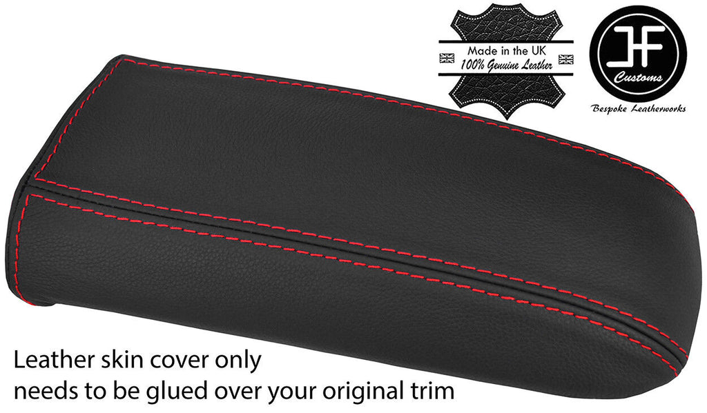 RED STITCH TOP GRAIN LEATHER ARMREST LID COVER FITS TOYOTA CELICA MK7 99-05