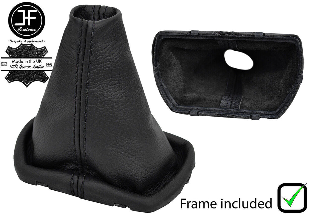 BLACK STITCH LEATHER AUTOMATIC DSG GEAR+PLASTIC FRAME FITS SKODA FABIA 11-15