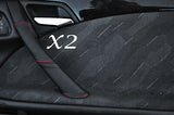 RED STITCH FITS MERCEDES E CLASS W210 1995-2002 2X REAR DOOR HANDLE COVERS