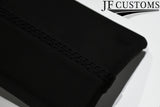 BLACK LUX-STITCH LEATHER 3X DASH TRIM COVERS FOR LAND ROVER DEFENDER 07-16