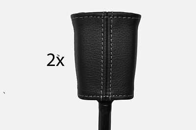 grey stitch FITS MGF MGTF MK1 MK2 1995-2002 2X SEAT BELT STALK LEATHER COVERS