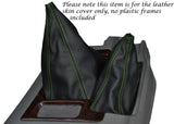 GREEN STITCH LEATHER GEAR GAITER SHIFT BOOT FITS NISSAN PATROL Y61 1998-2013
