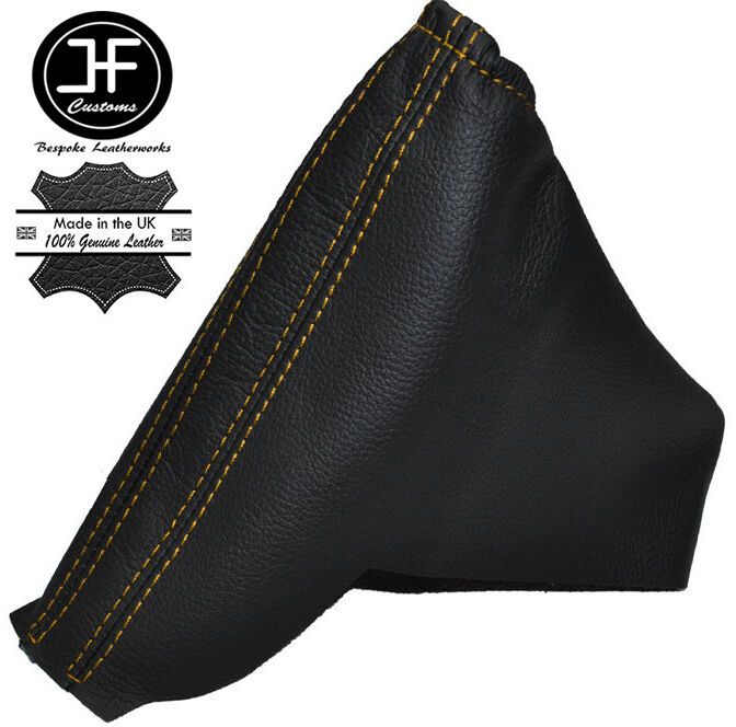 YELLOW STITCHING LEATHER HANDBRAKE GAITER FITS VAUXHALL OPEL ASTRA H MK5 04-09