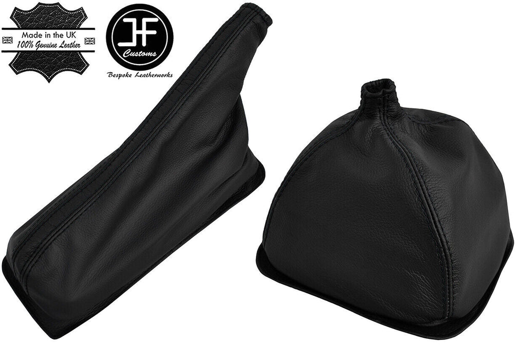 BLACK STITCH LEATHER GAITER SET OVER RUBBER COVER FOR VAUXHALL OPEL BEDFORD CF2