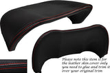 RED STITCH FITS RENAULT MEGANE 2003-2008 SPEEDO GAUGE HOOD LEATHER COVER ONLY