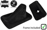 BLACK STITCH SUEDE AUTOMATIC DSG GAITER+PLASTIC FRAME FOR VW PASSAT B7 11-14