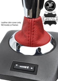 DARK RED TOP GRAIN REAL LEATHER GEAR GAITER FITS BMW 3 SERIES E46 SMG 98-05