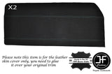 GREY STITCH 2X FRONT DOOR CARD SKIN COVERS FITS FORD ESCORT MK1 COUPE 2 DOOR