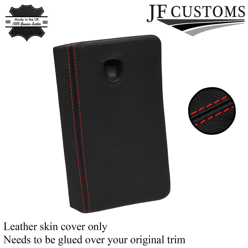 FOR 911 PORSCHE 997 CARRERA 987 BOXSTER RED STITCH FUSE BOX LID LEATHER COVER