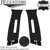 BLACK STITCH 2X UPPER B PILLAR LEATHER COVER FITS NISSAN JUKE F15 2010-2019