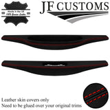 RED STITCH ITALIAN LEATHER 2X DOOR SILL TRIM COVERS FITS PORSCHE 911 997 05-12