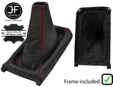 RED STITCH LEATHER MANUAL GEAR + PLASTIC FRAME FOR ROVER 45 MG ZS 1999-2005
