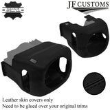 BLACK STITCH LEATHER STEERING SHROUD COVER FITS PORSCHE CARRERA 997 04-11