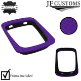 PURPLE LEATHER GEAR SURROUND COVER + FRAME FOR VAUXHALL OPEL ZAFIRA A 99-05