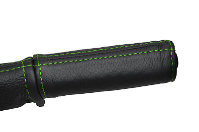 green stitching FITS MINI CLASSIC ROVER COOPER AUSTIN MORRIS HANDBRAKE HANDLE