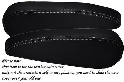 WHITE STITCH FITS CITROEN C8 PEUGEOT 807 FIAT ULYSSE 02-10 2X SEAT ARMREST COVER