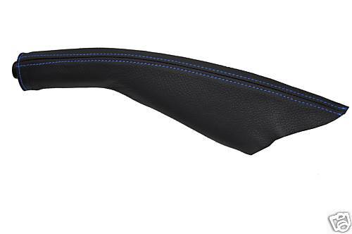 FITS VW POLO MK4 MK3 LEATHER HANDBRAKE GAITER BLUE ST 92-01 CUSTOM NEW