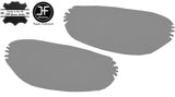 GREY LEATHER 2X REAR DOOR ARMREST COVERS FITS BMW E46 CONVERTIBLE COUPE