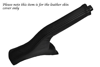 BLACK STITCH FITS HYUNDAI I10 2008-2013  LEATHER HANDBRAKE GAITER ONLY