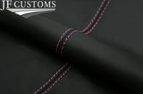 RED STITCH LEATHER GEAR SURROUND COVER+FRAME FITS HYUNDAI SANTA FE MK2 05-11