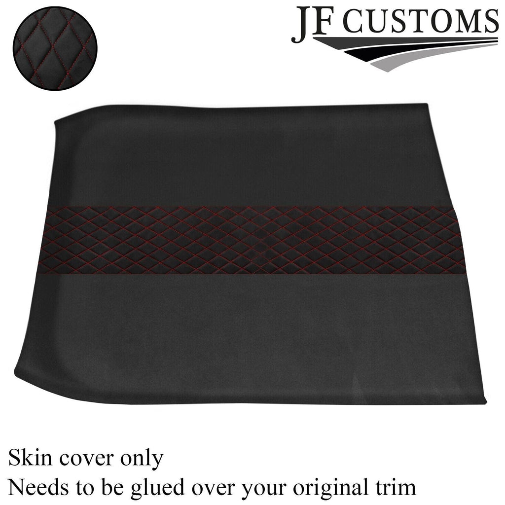 DSG2 DARK RED STITCH D GREY LUXE SUEDE HEADLINER COVER FOR ROVER 25 MG ZR 99-05