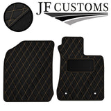 CREAM DIAMOND STITCH VINYL 2X TAILORED FLOOR CARPET FOR TOYOTA HILUX 11-17 JF1