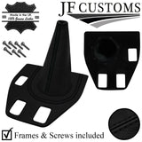 BLACK STITCH LEATHER GEAR+BASE COVER WITH PLASTIC FRAMES FOR TRIUMPH STAG 70-77