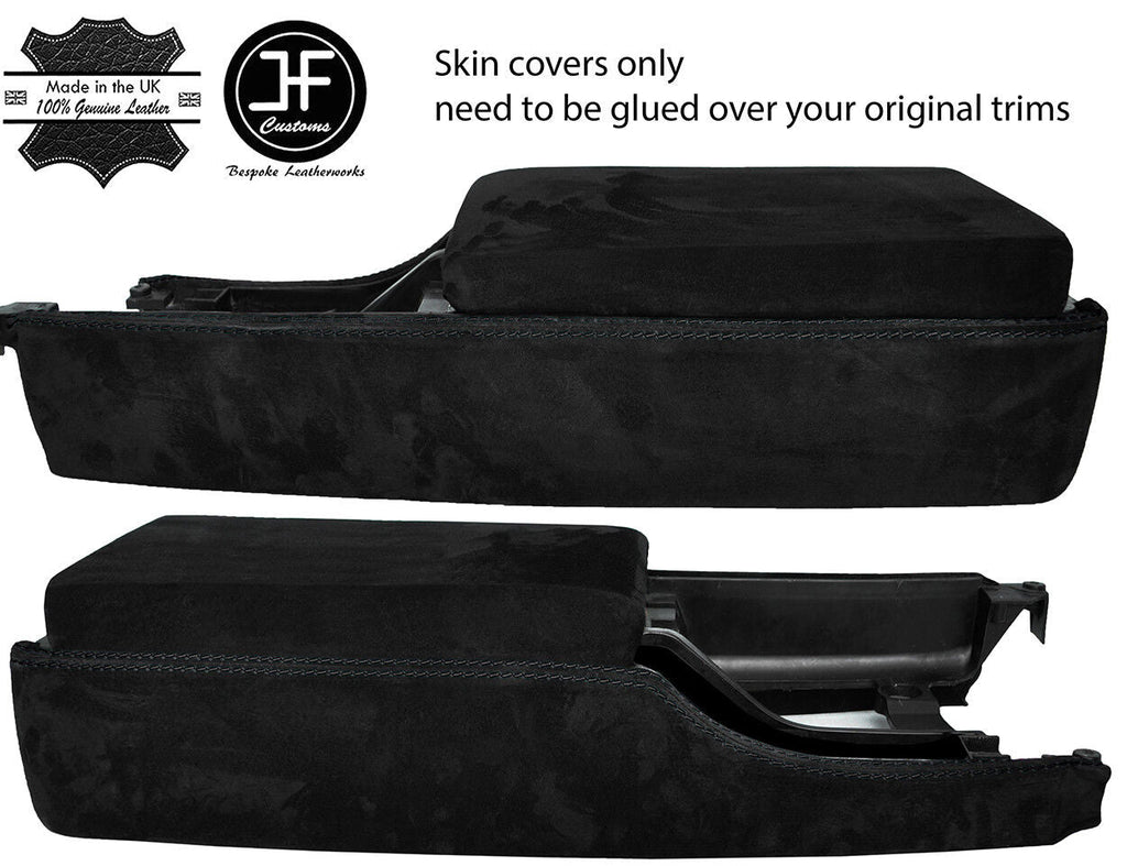 BLACK STITCH CENTRE CONSOLE SIDE TRIM SUEDE COVER FITS NISSAN 300ZX Z32 90-96