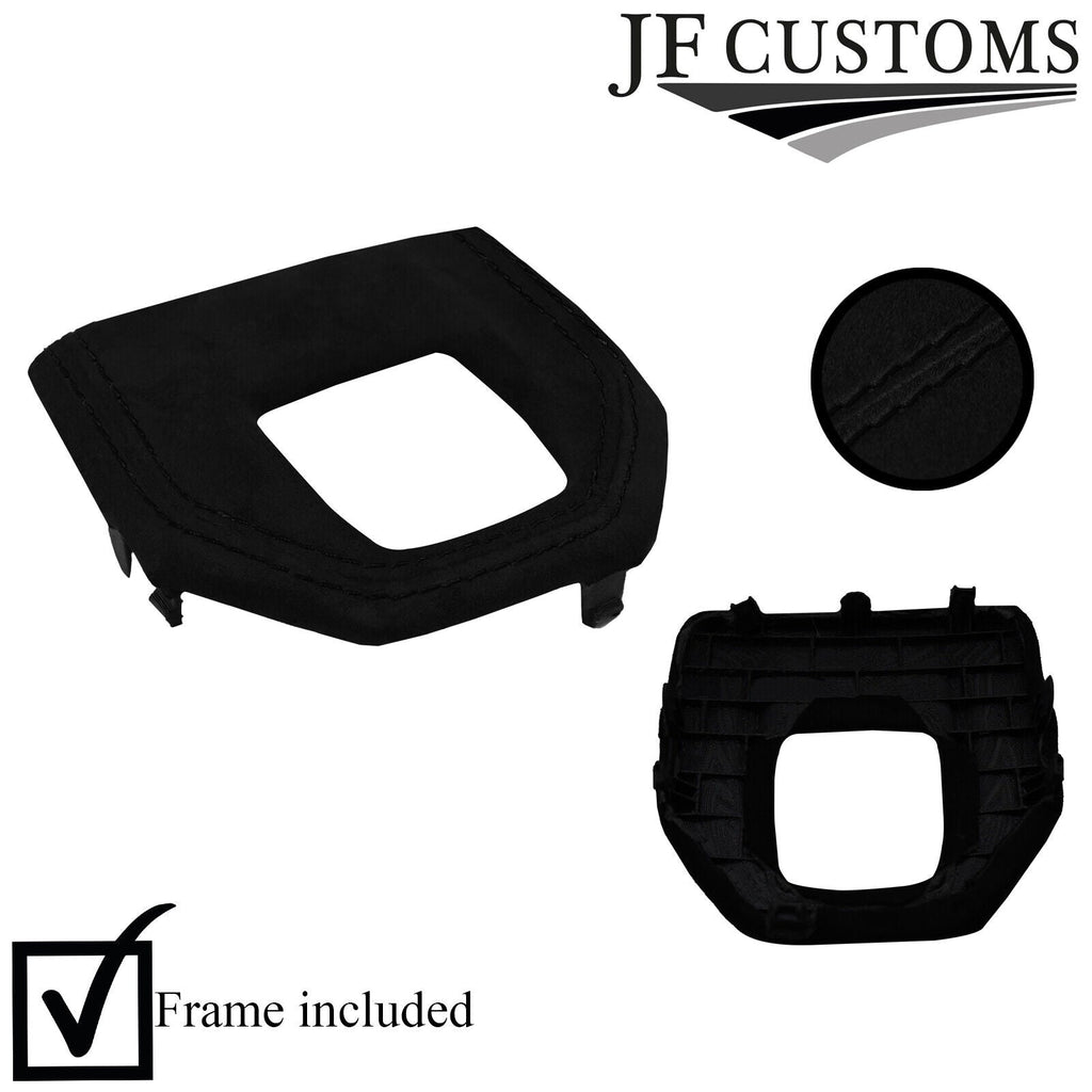 BLACK STITCH SUEDE AUTOMATIC GEAR SURROUND+FRAME FOR ALFA ROMEO GIULIA 952 16-19