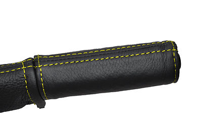 yellow stitch FITS MINI CLASSIC COOPER AUSTIN MORRIS HANDBRAKE HANDLE COVER