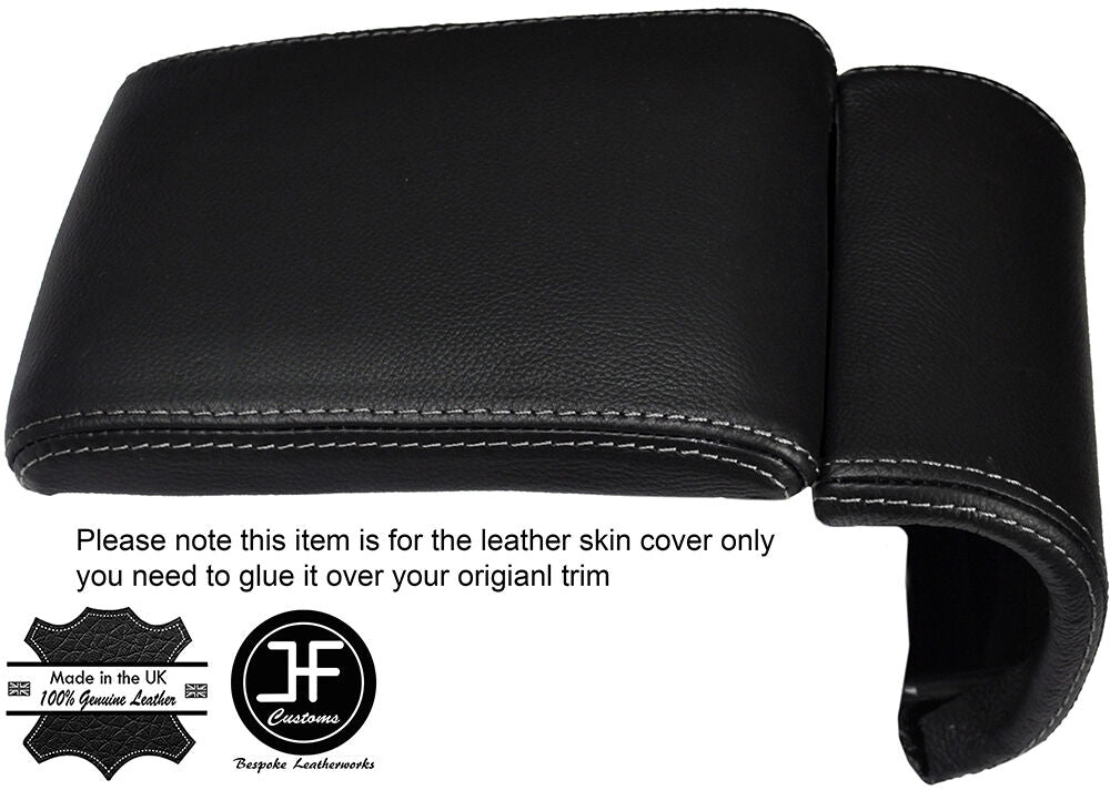 GREY STITCHING LEATHER ARMREST COVER FITS ALFA ROMEO GIULIETTA 2010-2016