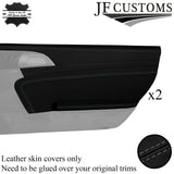 GREY STITCH 2X DOOR CARD TRIM KIT COVERS FOR PORSCHE CARRERA 911 997 04-12