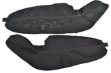 GREY STITCH 2X FRONT DOOR HANDLE ARMREST COVERS FITS AUDI A3 8P S3 04-12 5DR