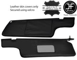 BLACK STITCHING 2X SUN VISORS LEATHER COVERS FITS NISSAN 300ZX Z31 1984-1989
