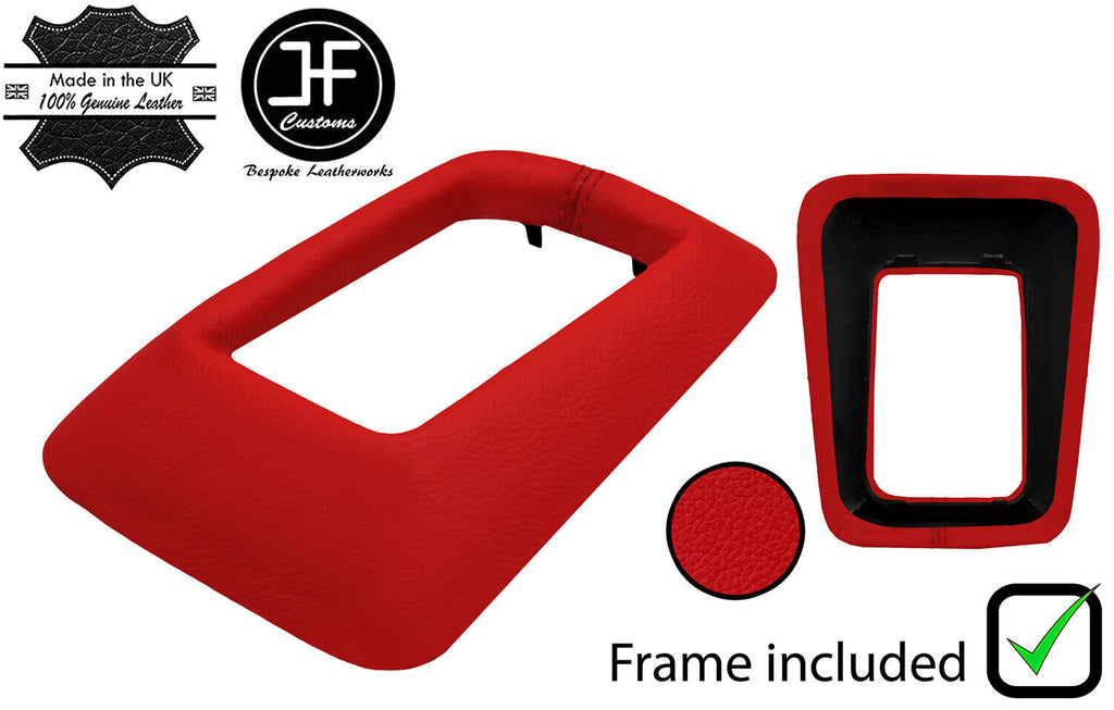 RED  LEATHER AUTOMATIC GEAR TRIM SURROUND FRAME FOR MERCEDES ML W163 97-05