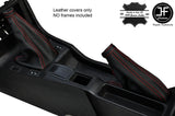 RED STITCH GEAR & HANDBRAKE LEATHER GAITERS FITS FIAT COUPE 16V 20V 1994-2000