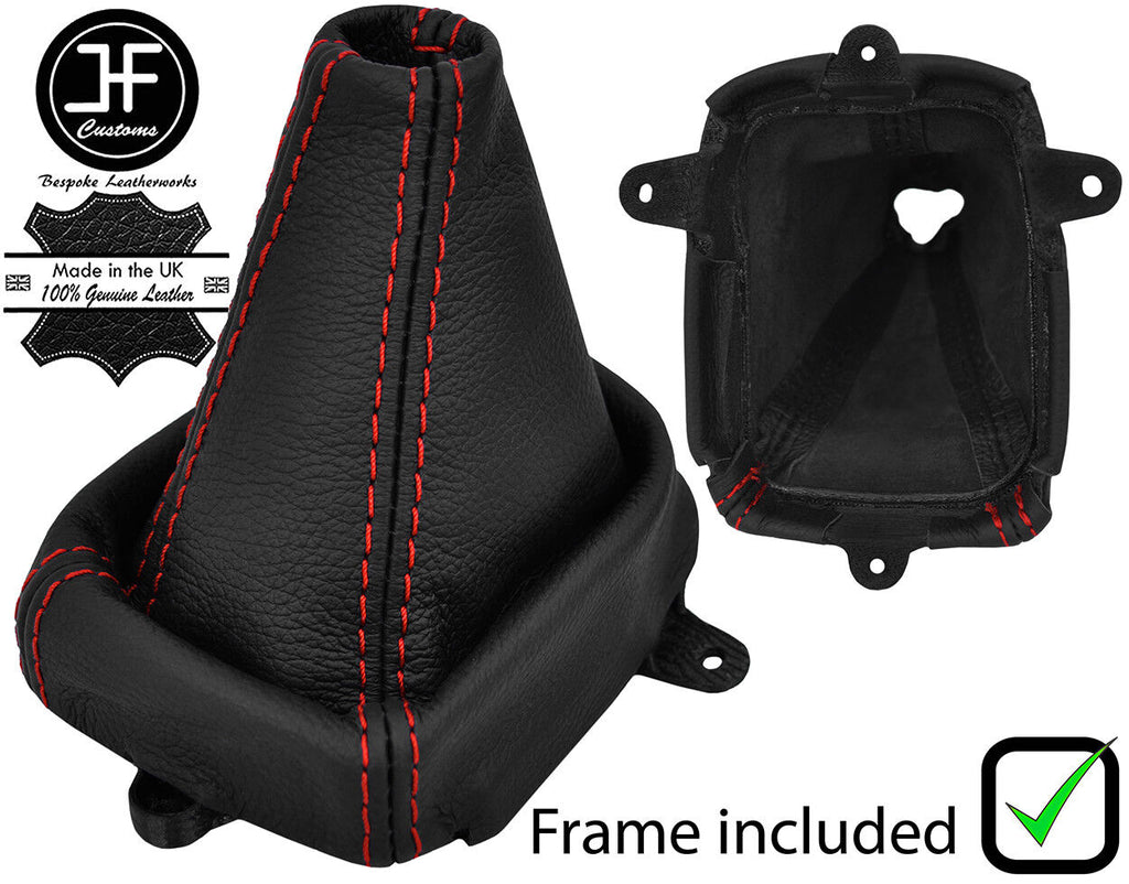 RED STITCH LEATHER MANUAL GEAR+PLASTIC FRAME FITS HONDA ACCORD 08-12 CUSTOM NEW