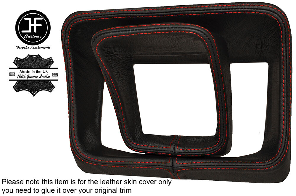 RED STITCH INSTRUMENT SURROUND LTHR COVER FOR ALFA ALFETTA GT 116 74-86 COUPE