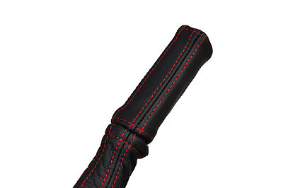 red stitch FITS FORD TRANSIT MK1 LEATHER HANDBRAKE HANDLE COVER ONLY CUSTOM NEW