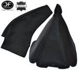 BLACK STICH QUALITY LEATHER GEAR & HANDBRAKE GAITER FOR MAZDA MX5 MK1 90-98