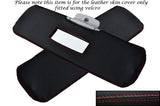 RED STITCHING FITS SMART FORTWO 450 98-07 2X SUN VISORS LEATHER SKIN COVERS ONLY