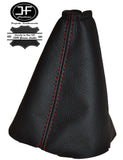 RED STITCHING FITS FORD FOCUS 2004-2008 REAL LEATHER GEAR GAITER CUSTOM NEW