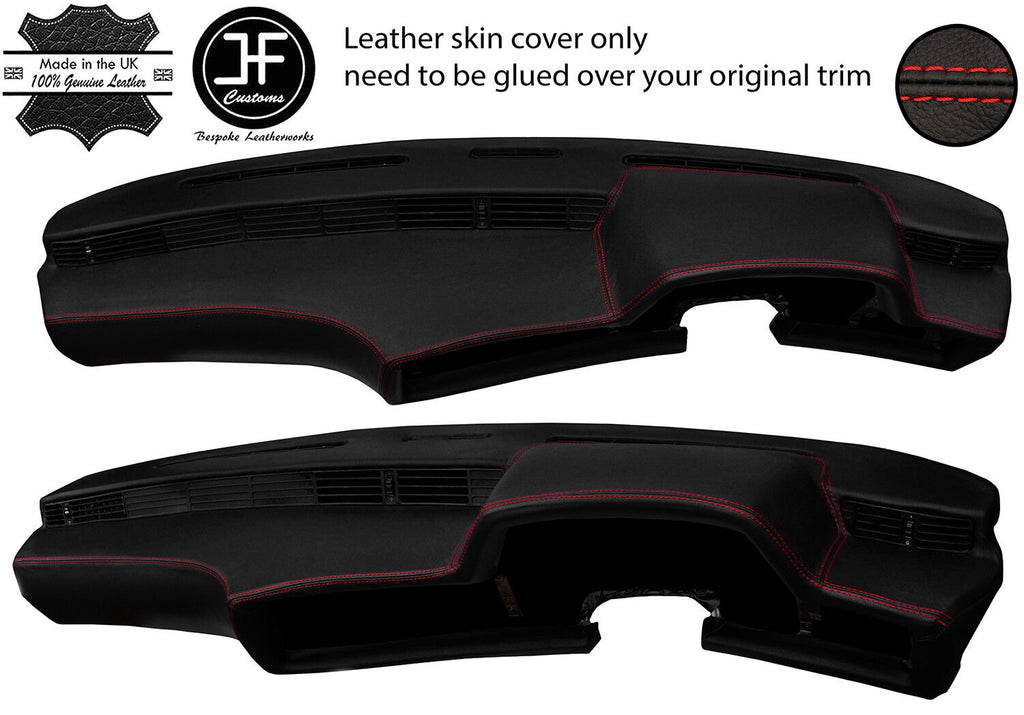 RED STITCHING DASH DASHBOARD LEATHER COVER FOR BMW 6 SERIES  E24 HIGHLINE L6
