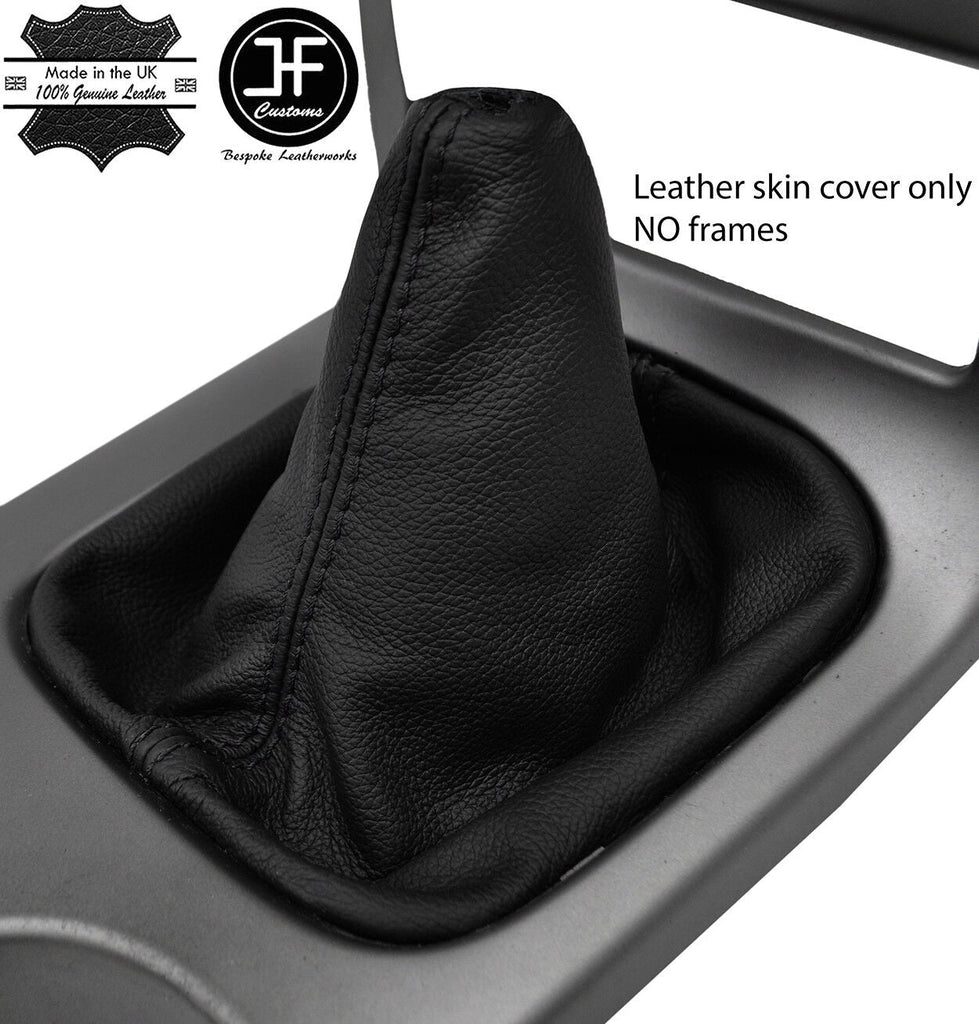 BLACK STITCH TOP GRAIN LEATHER MANUAL GEAR GAITER FITS NISSAN PATHFINDER 05-12