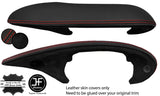 RED STITCH LEATHER+SUEDE DASH SPEEDO INSTRUMENT COVER FOR PORSCHE CARRERA 996