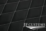 L GREY DIAMOND STITCH VINYL 4X TAILORED FLOOR CARPETS FOR BMW MINI F56 13-21 JF1