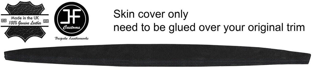 BLACK STITCH DASH DASHBOARD TRIM SUEDE COVER FOR BMW 1 SERIES E81 E82 E87 E88