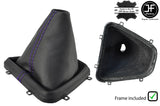 PURPLE  STITCH LEATHER GEAR GAITER WITH PLASTIC FRAME FOR FREELANDER 2 LR2 06-14