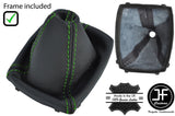 L.GREEN STITCH 6 SPEED LEATHER GEAR GAITER + PLASTIC FRAME FOR FORD C MAX 07-10